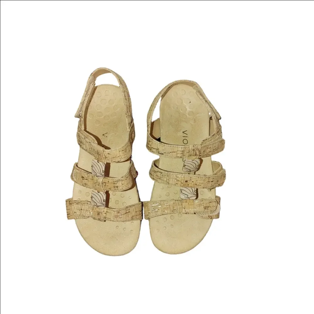 Vionic Amber Leather Sandals Size 6